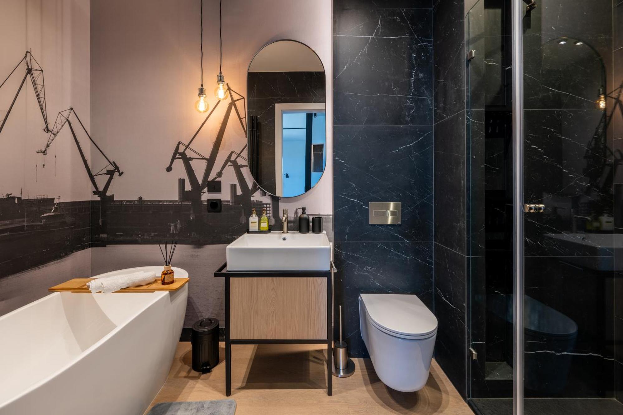 Apartment Brabank Riverside Stara Stocznia Premium Sauna & Gym غدانسك المظهر الخارجي الصورة